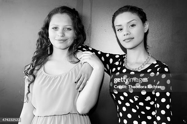 Actors Nancy Talamantes and Leidi Gutierrez are photographed on May 18, 2015 in Cannes, France.