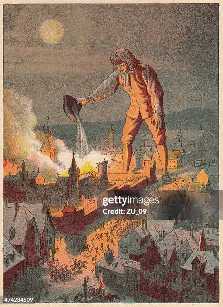 ilustrações, clipart, desenhos animados e ícones de viagens de gulliver - tricórnio