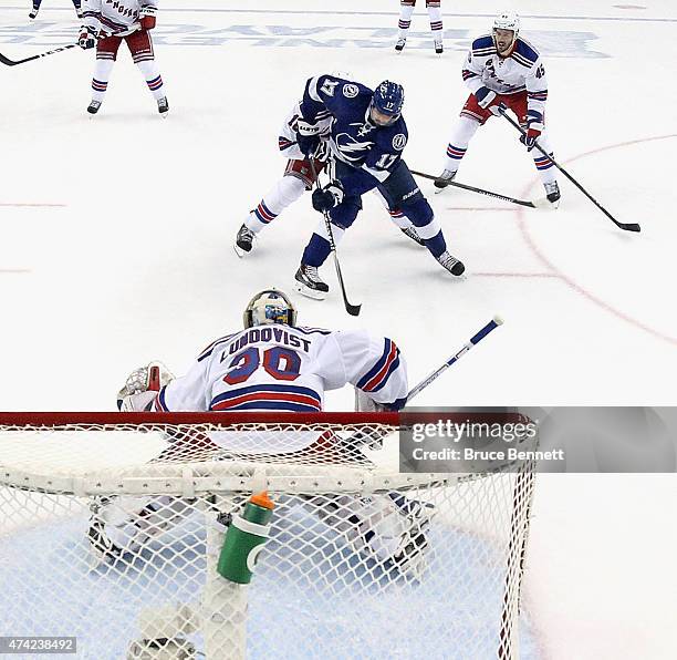 Alex Killorn the Tampa Bay Lightning skates against the New York Rangers in Game Three of the Eastern Conference Finals during the 2015 NHL Stanley...