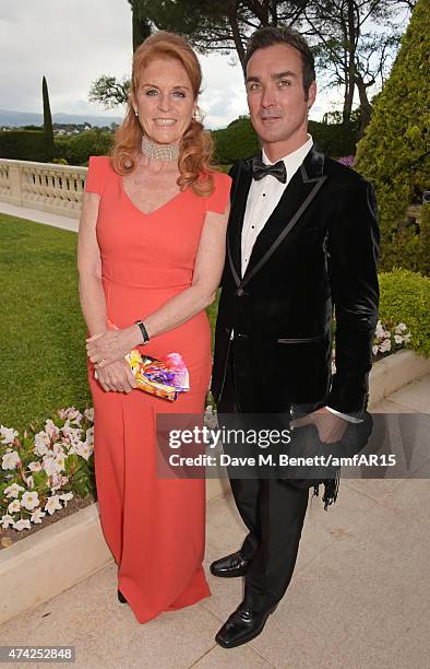 Sarah Ferguson , Duchess of York, and Manuel Fernandez arrive at amfAR's 22nd Cinema Against AIDS Gala, Presented By Bold Films And Harry Winston at...