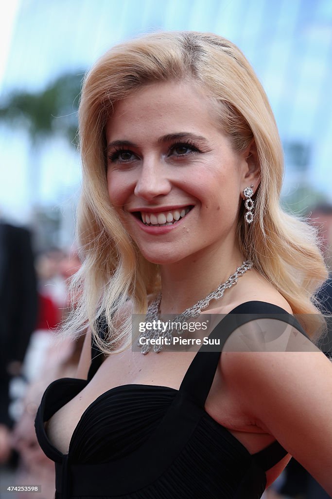 Pixie Lott attends the Premiere of "Dheepan" during the 68th annual