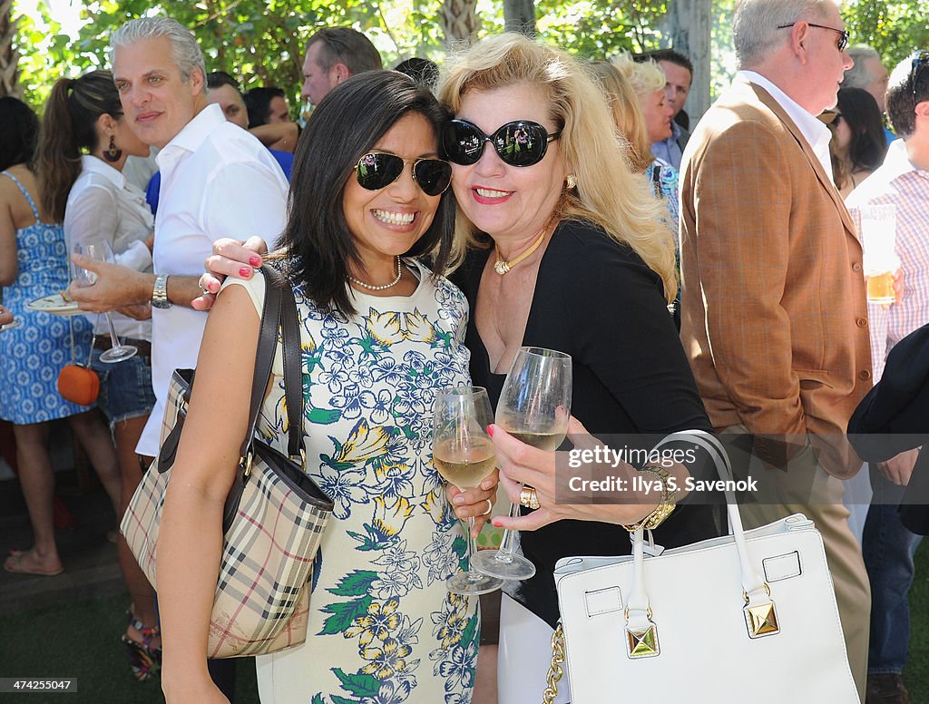 Guests attend Geoffrey and Margaret Zakarian's Rosé Lunch at the Soho ...