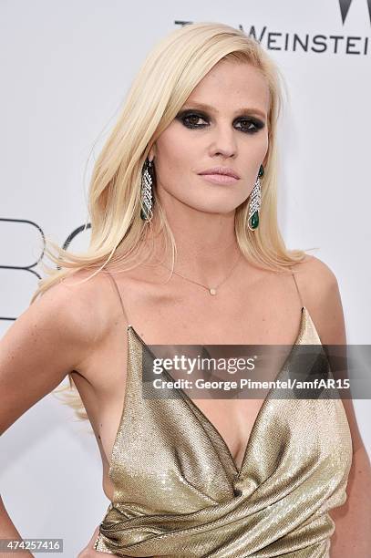 Modella Lara Stone attends amfAR's 22nd Cinema Against AIDS Gala, Presented By Bold Films And Harry Winston at Hotel du Cap-Eden-Roc on May 21, 2015...