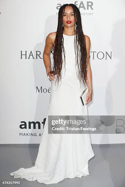 Actress Zoe Kravitz attends amfAR's 22nd Cinema Against AIDS Gala, Presented By Bold Films And Harry Winston at Hotel du Cap-Eden-Roc on May 21, 2015...