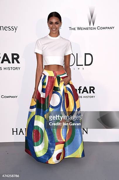 April Love Geary attends amfAR's 22nd Cinema Against AIDS Gala, Presented By Bold Films And Harry Winston at Hotel du Cap-Eden-Roc on May 21, 2015 in...