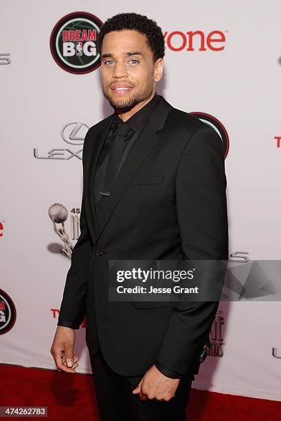 Actor Michael Ealy attends the 45th NAACP Image Awards presented by TV One at Pasadena Civic Auditorium on February 22, 2014 in Pasadena, California.