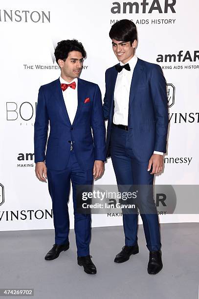 Amos Bocelli and Matteo Bocelli attend amfAR's 22nd Cinema Against AIDS Gala, Presented By Bold Films And Harry Winston at Hotel du Cap-Eden-Roc on...