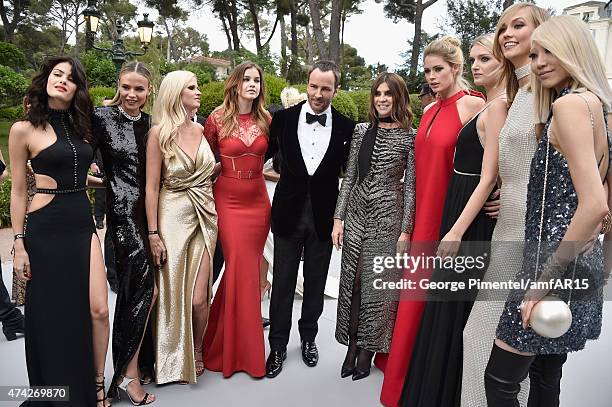 Models Isabeli Fontana, Natasha Poly, Lara Stone, Barbara Palvin, Designer Tom Ford, Designer Carine Roitfeld, Models Doutzen Kroes, Lily Donaldson,...