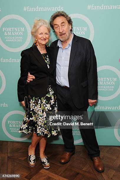 Jenny De Yong and Howard Jacobson attend the third annual Fortnum & Mason Food & Drink Awards 2015 on May 21, 2015 in London, England. The awards...