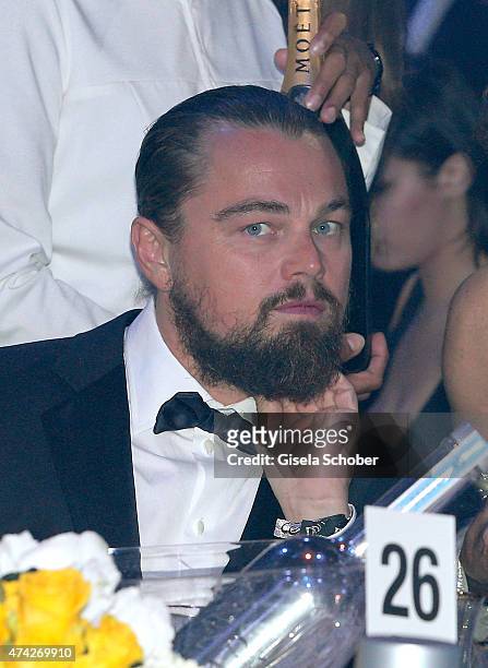 Actor Leonardo Di Caprio attends amfAR's 22nd Cinema Against AIDS Gala, Presented By Bold Films And Harry Winston at Hotel du Cap-Eden-Roc on May 21,...