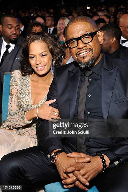 Actor Forest Whitaker and wife Keisha Whitaker attend the 45th NAACP Image Awards presented by TV One at Pasadena Civic Auditorium on February 22,...