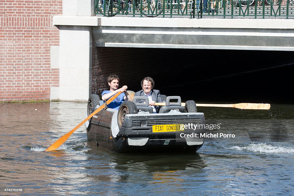 Dutch Artist Recycles Car As A Rowing Boat