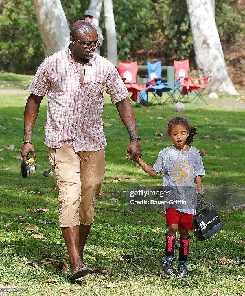 Celebrity Sightings In Los Angeles - February 22, 2014