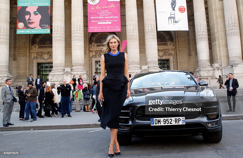 Porsche Brand Ambassador Maria Sharapova At The  'Taste Of Paris' Event In Paris