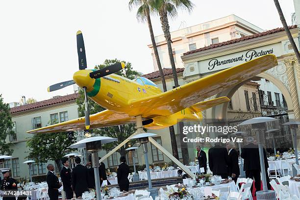 General atmopshere at the premiere of "Bob Hoover's Legacy" at Paramount Theater on the Paramount Studios lot on February 21, 2014 in Hollywood,...