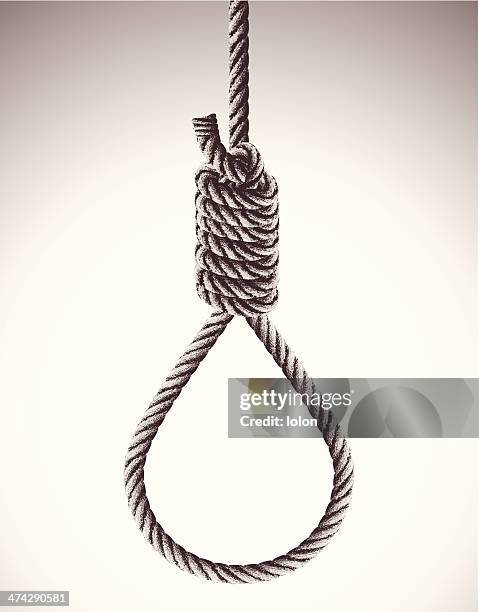 galgenmännchen s noose - execution equipment stock-grafiken, -clipart, -cartoons und -symbole