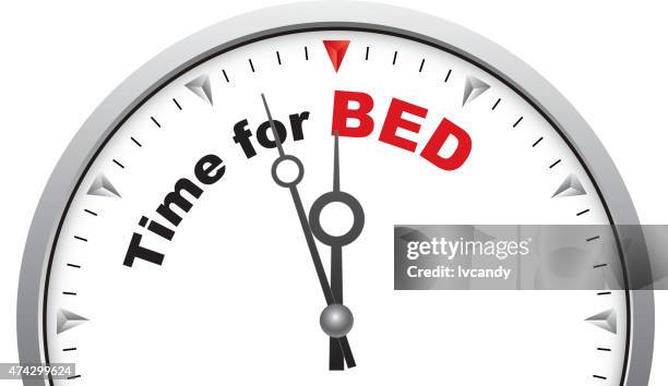 time for bed - backwards stock illustrations