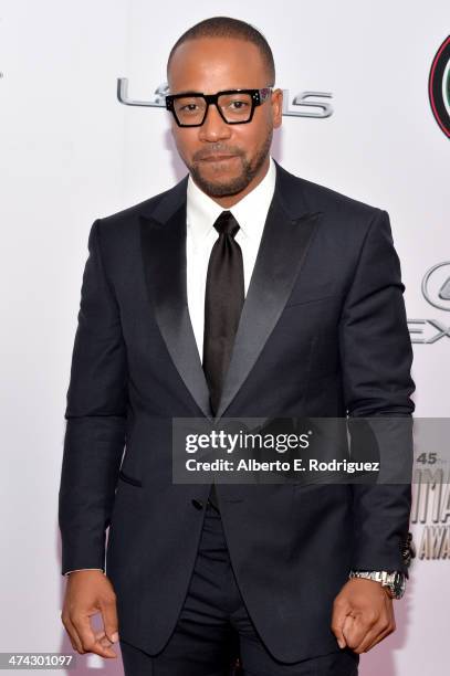 Actor Columbus Short attends the 45th NAACP Image Awards presented by TV One at Pasadena Civic Auditorium on February 22, 2014 in Pasadena,...