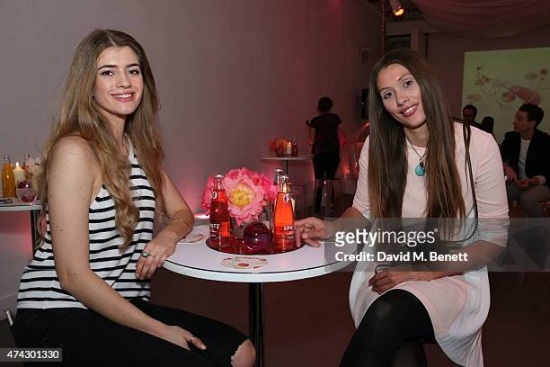 General view of the atmosphere at the launch of J2O Spritz hosted by Millie Mackintosh at The White Space on May 21, 2015 in London, England.