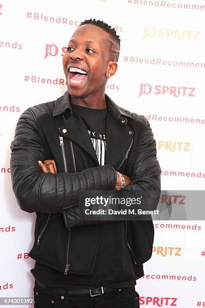 Jamal Edwards attends the launch of J2O Spritz hosted by Millie Mackintosh at The White Space on May 21, 2015 in London, England.