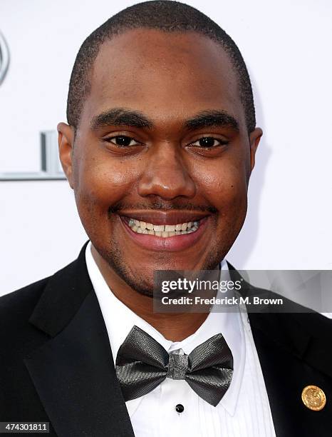 Board member DaQuan Love attends the 45th NAACP Image Awards presented by TV One at Pasadena Civic Auditorium on February 22, 2014 in Pasadena,...