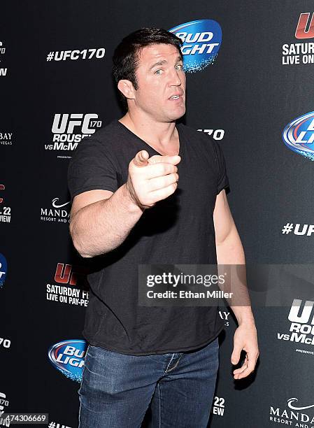 Mixed martial artist Chael Sonnen attends the UFC 170 event at the Mandalay Bay Events Center on February 22, 2014 in Las Vegas, Nevada.