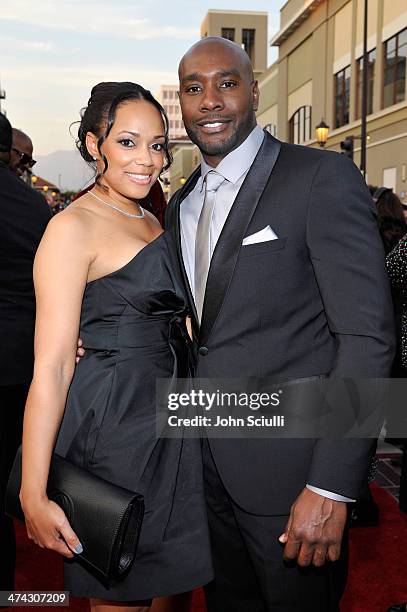 Pam Byse and Morris Chestnut attend the 45th NAACP Image Awards presented by TV One at Pasadena Civic Auditorium on February 22, 2014 in Pasadena,...