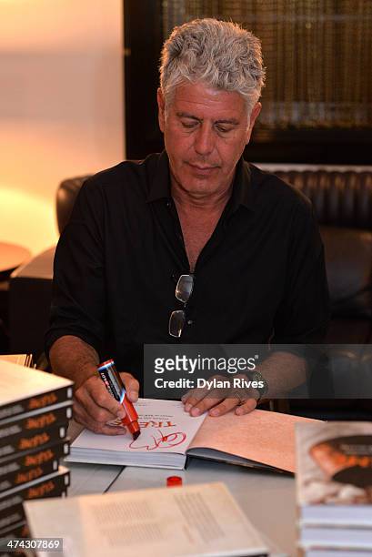 Chef Anthony Bourdain attends the Treme, The Heart Of New Orleans dinner hosted by Anthony Bourdain, Susan Spicer, Wylie Dufresne, & Emeril Lagasse...
