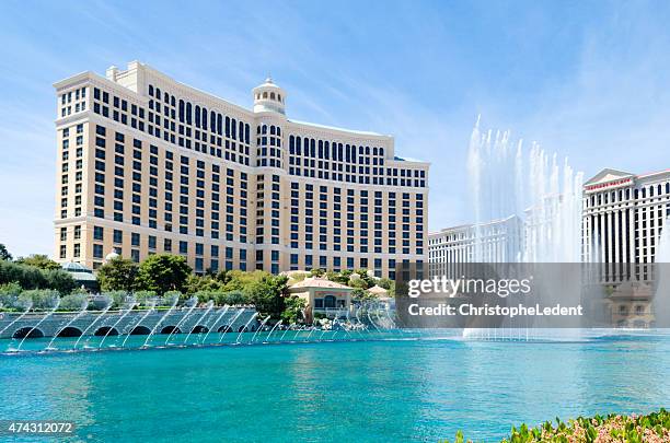 fountains of the bellagio hotel, las vegas - bellagio las vegas stock pictures, royalty-free photos & images