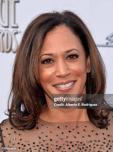 California Attorney General Kamala Harris attends the 45th NAACP Image Awards presented by TV One at Pasadena Civic Auditorium on February 22, 2014...