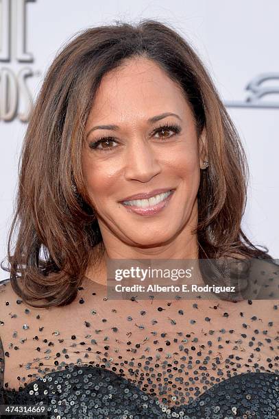 California Attorney General Kamala Harris attends the 45th NAACP Image Awards presented by TV One at Pasadena Civic Auditorium on February 22, 2014...