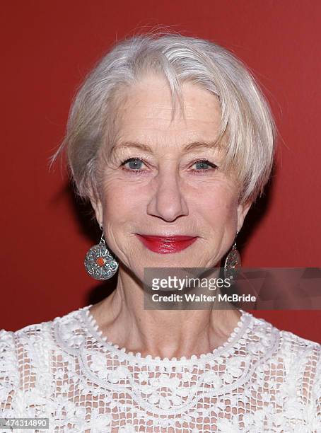 Helen Mirren attends the 65th Annual Outer Critics Circle Awards at Sardi's on May 21, 2015 in New York City.