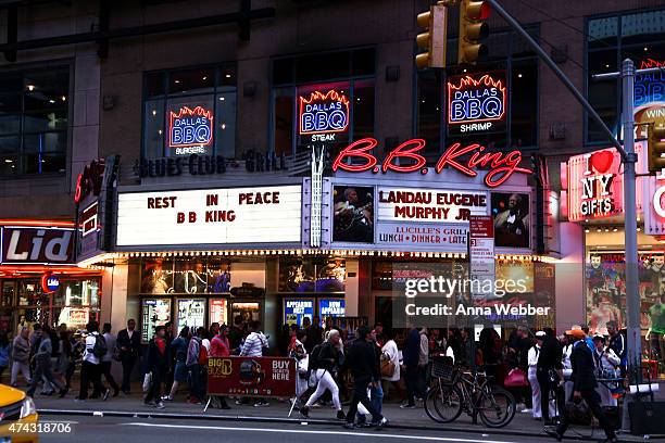 General view of atmosphere as seen during Landau Eugene Murphy Jr.'s tribute to B.B. King at B.B. King Blues Club & Grill on May 21, 2015 in New York...