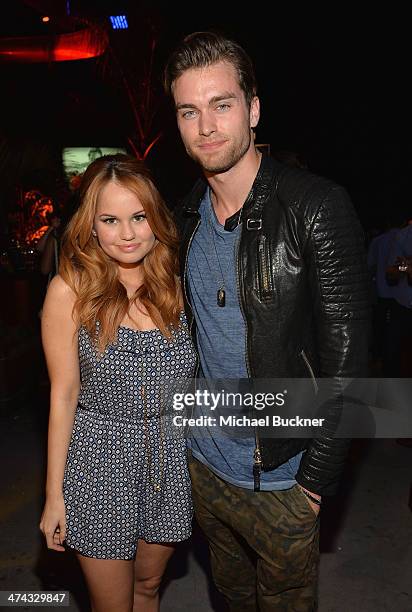 Actress Debby Ryan celebrates the Abercrombie & Fitch The Making of a Star Spring Campaign Party in Hollywood, CA on February 22, 2014.