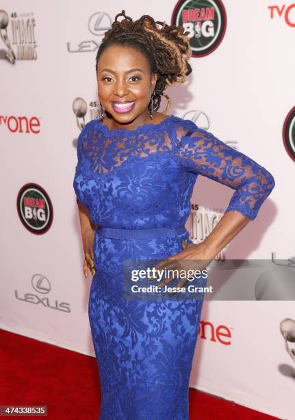 Ledisi attends the 45th NAACP Image Awards presented by TV One at Pasadena Civic Auditorium on February 22, 2014 in Pasadena, California.