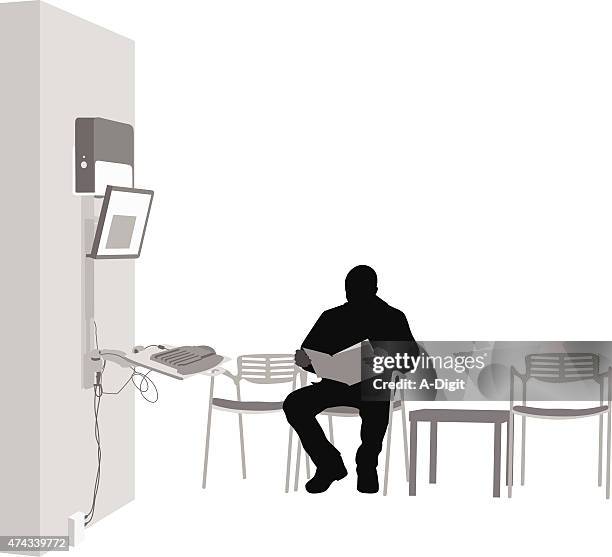 stockillustraties, clipart, cartoons en iconen met hospital waiting area - poliklinische zorg