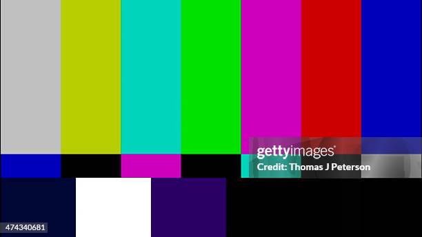 television test pattern - testbild stock-fotos und bilder