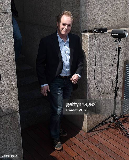 Director Brad Bird attends 'Tomorrowland' photocall at The Bund on May 22, 2015 in Shanghai, China.