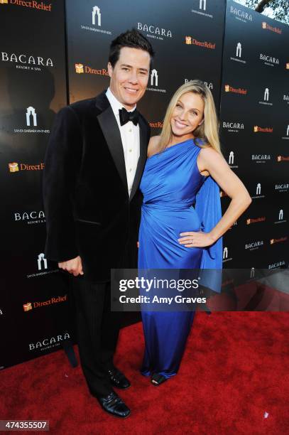 Andrew Firestone and Ivana Firestone attend the Santa Barbara Wine Auction 2014: A Benefit for Direct Relief at Bacara Resort & Spa on February 22,...