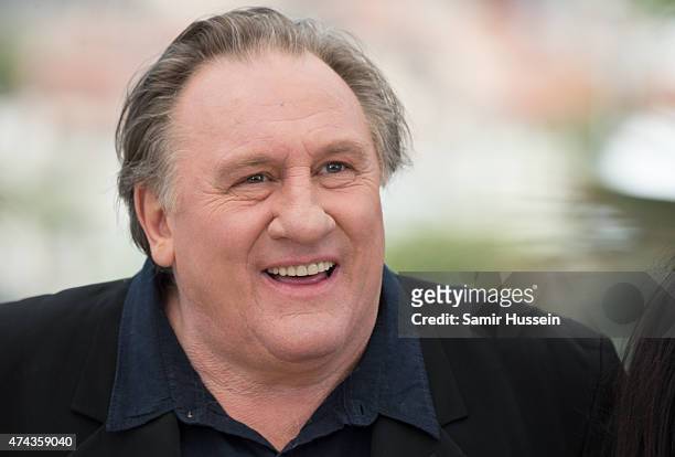 Gerard Depardieu attend the "Valley Of Love" Photocall during the 68th annual Cannes Film Festival on May 22, 2015 in Cannes, France.