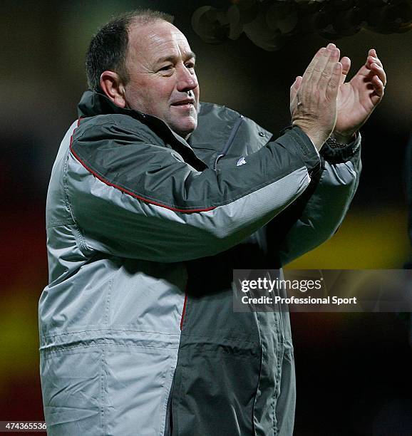 Bristol Manager Gary Johnson appaluding during the Coca-Cola Championship match between Bristol City and Ipswich Town at Ashton Gate on December 4,...