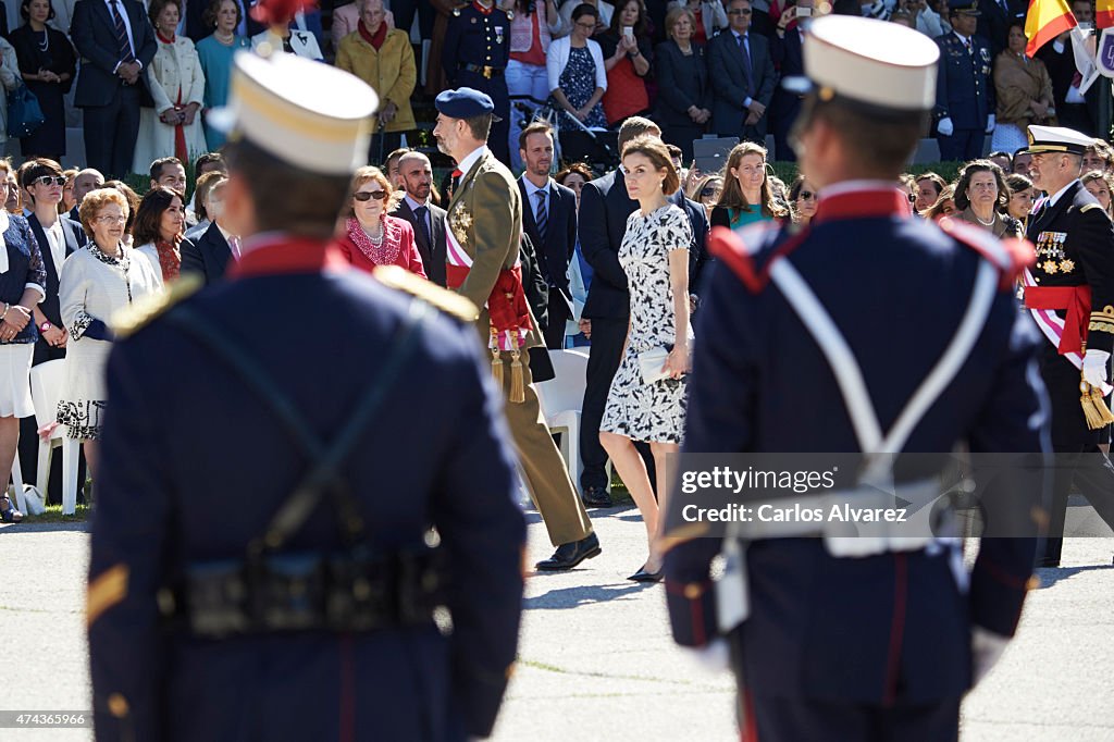 Spanish Royals Attend The New Royal Guards Flag Ceremony