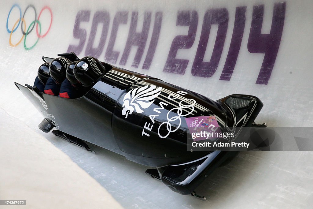 Bobsleigh - Winter Olympics Day 16