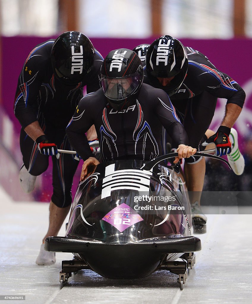 Bobsleigh - Winter Olympics Day 16