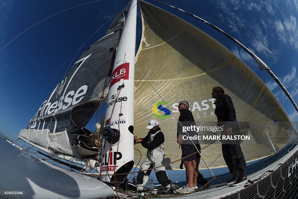 SAILING-US-FRANCE-HYDROPTERE-RECORD ATTEMPT