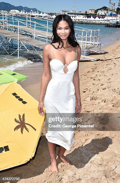 Actress/Model Chanel Iman attends the "Dope" Photocall during the 68th annual Cannes Film Festival on May 22, 2015 in Cannes, France.