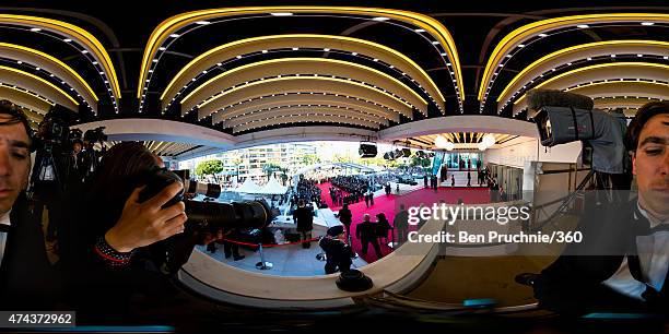 The cast attend the 'Youth' Premiere during the 68th annual Cannes Film Festival on May 20, 2015 in Cannes, France.