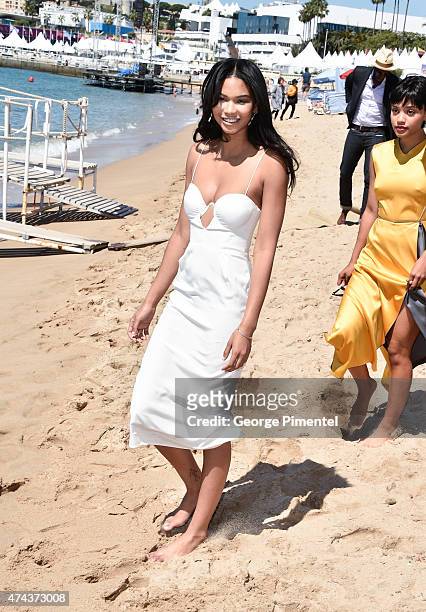 Actress/Model Chanel Iman attends the "Dope" Photocall during the 68th annual Cannes Film Festival on May 22, 2015 in Cannes, France.
