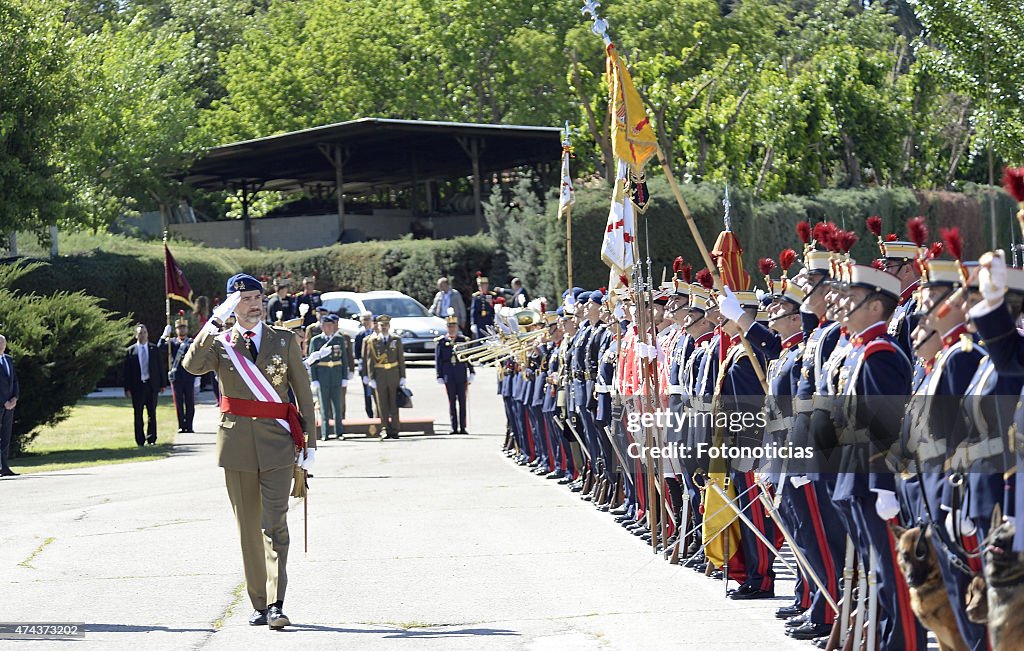 Spanish Royals Attend The New Royal Guards Flag Ceremony