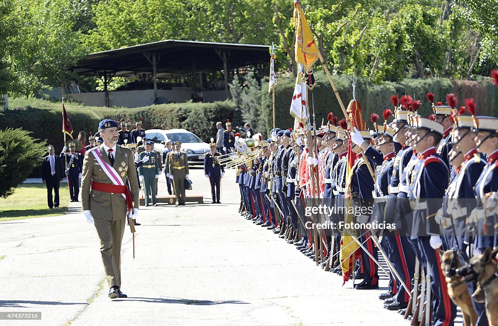 Spanish Royals Attend The New Royal Guards Flag Ceremony